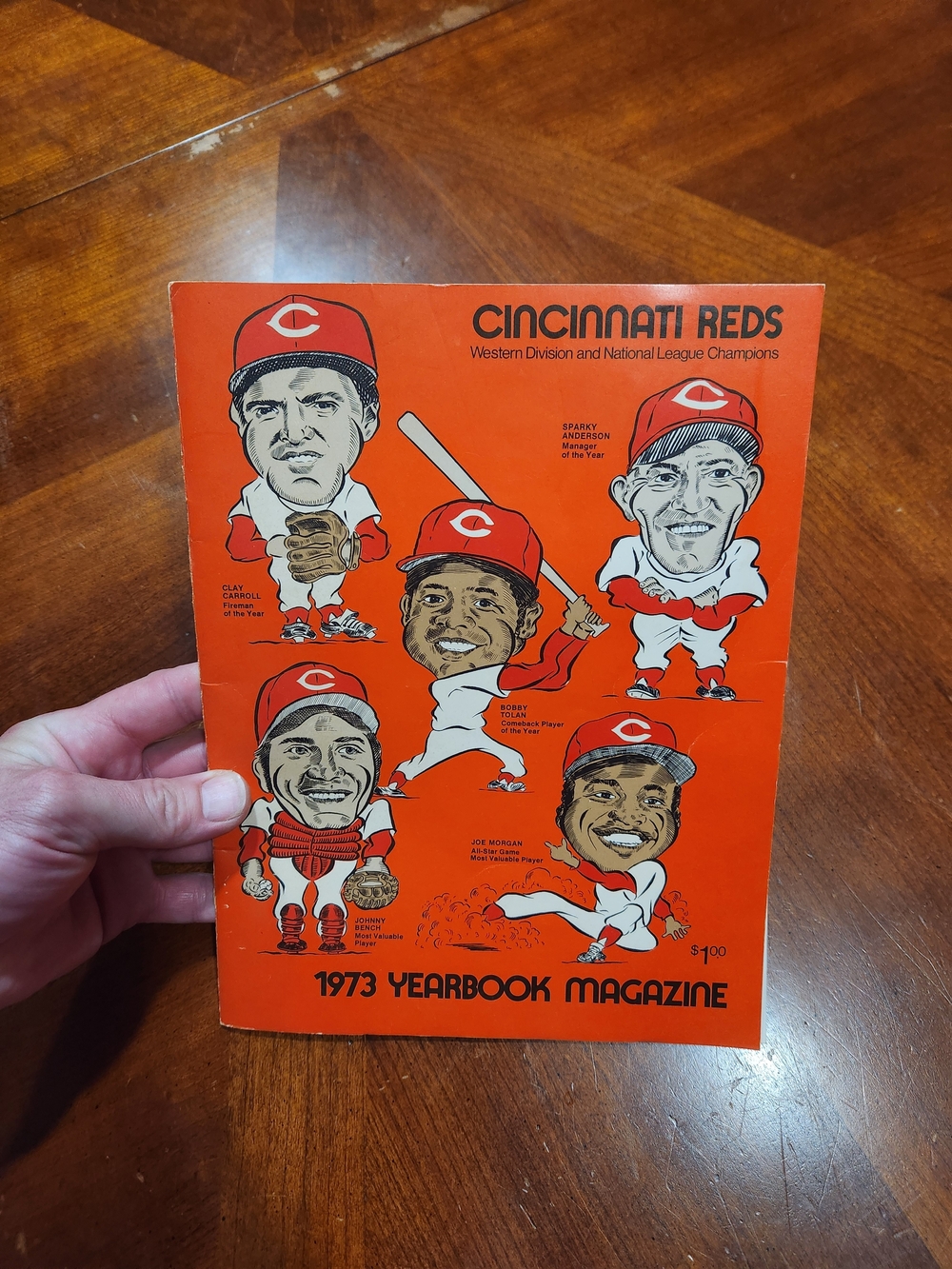 1973 Reds Yearbook Magazine - Orange Cover
